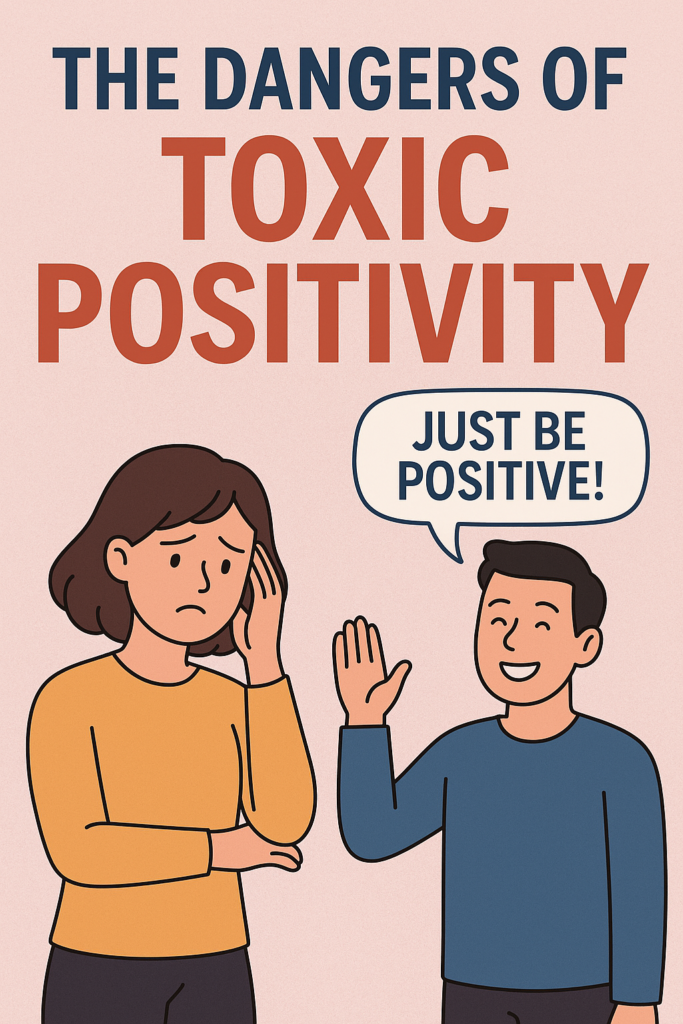 Toxic Positivity; Does Forcing a Smile Help or Hurt? - mindliftnow.com - AI generated image using chatgpt