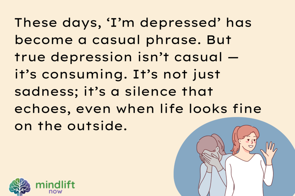 Anxiety often whispers truths that are distorted, focusing on worst-case scenarios and fueling a cycle of negative thinking that is central to depression - mindliftnow.com