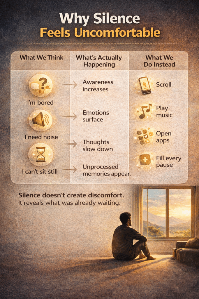 Being alone with your thoughts - Poster 2 - mindliftnow.com - AI generated image using chatgpt