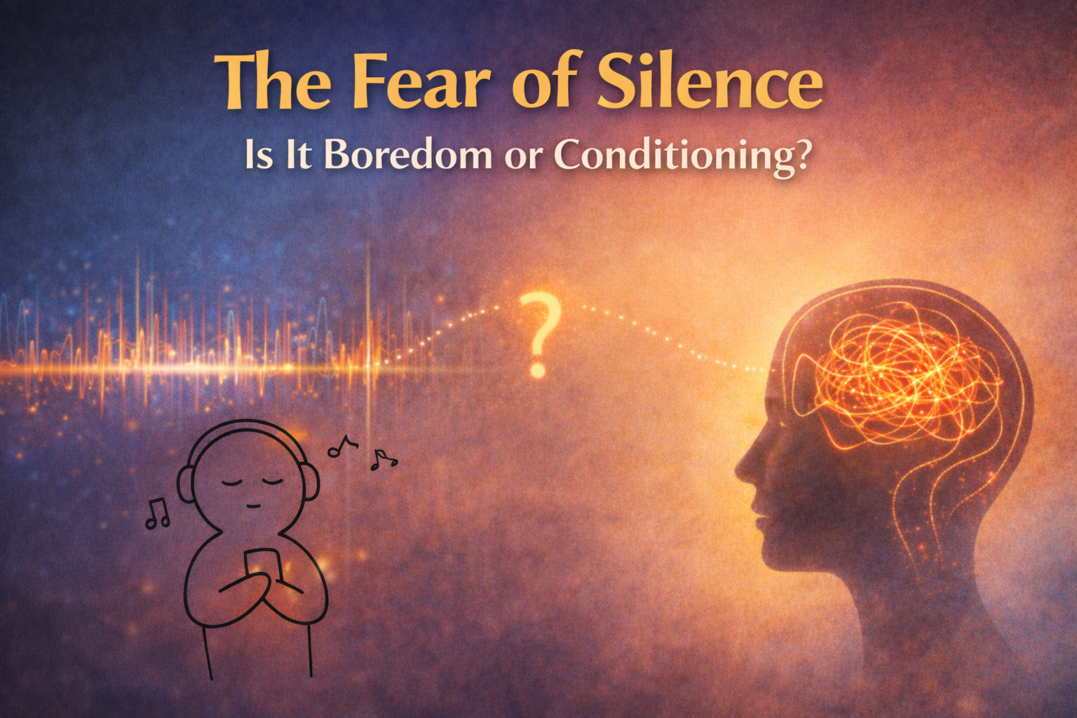 Constant Noise and Mental Health - Poster 1 - mindliftnow.com - AI generated image using chatgpt