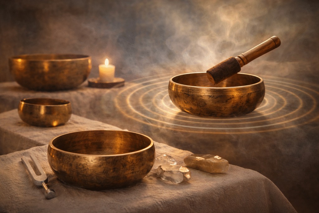 Sound Therapy - Poster 2 - mindliftnow.com - AI generated image using chatgpt